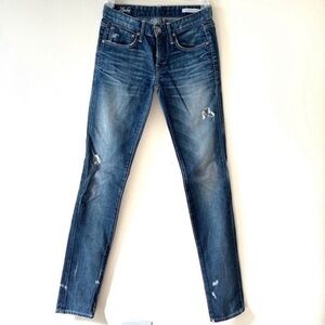 Luxury For The People Lindey low rise denim straight distressed sz 26